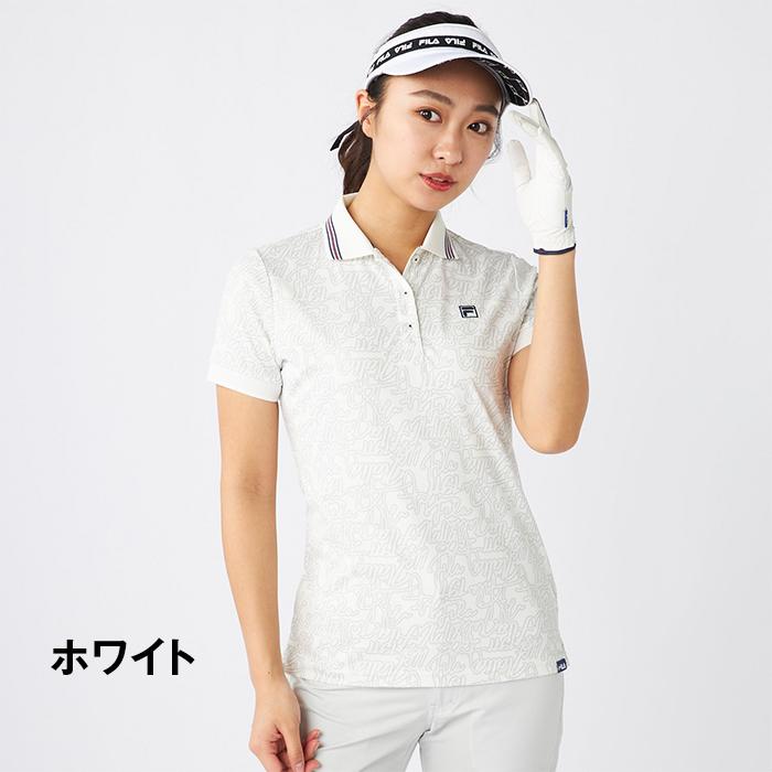 FILA（フィラ） レディース ポロシャツ ゴルフウェア 女性用 半袖 遮熱