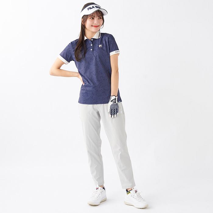 FILA（フィラ） レディース ポロシャツ ゴルフウェア 女性用 半袖 遮熱