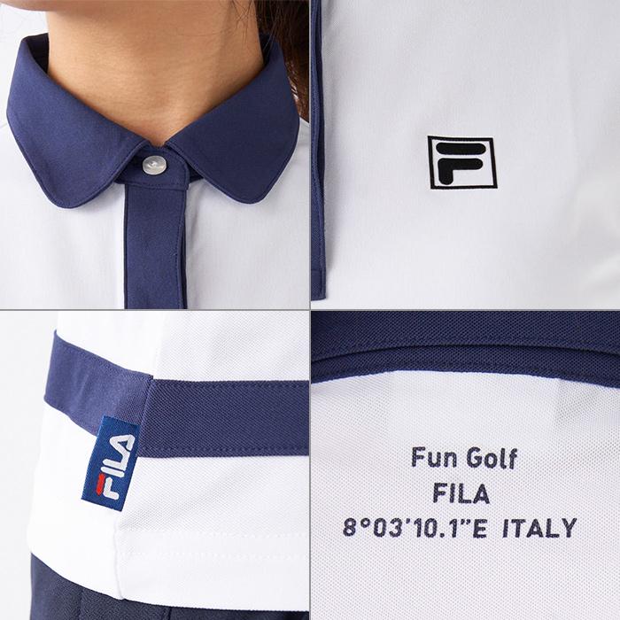 FILA（フィラ） ポロシャツ レディース かわいい ゴルフウェア 女性用