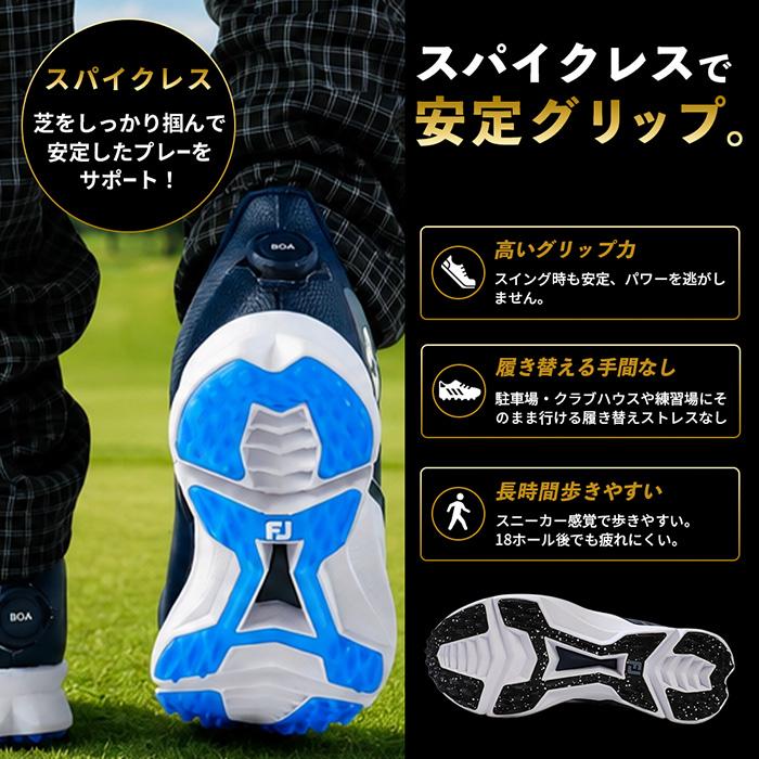 爆買 フットジョイ メンズ ゴルフシューズ 靴 ダイヤル式 防水 軽い 3E