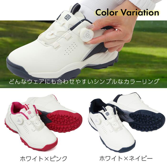FOURSENSE ダイヤル式 ゴルフシューズ レディース スパイクレス FOURSENSE ダイヤル式 ゴルフシューズ レディース スパイクレス