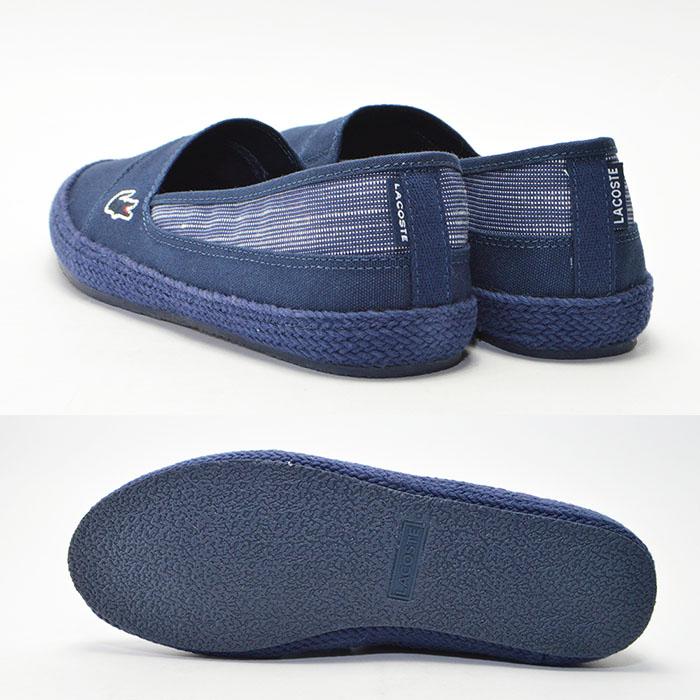 LACOSTE（ラコステ） キャンバス シューズ 白靴 スリッポン スリップ 