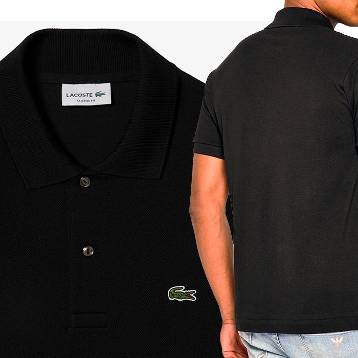 LACOSTE（ラコステ） ポロシャツ メンズ 鹿の子 半袖 無地 LACOSTE