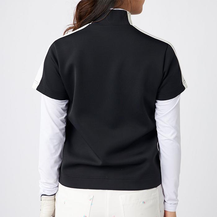 【ワック】ゴルフ スカート UVカット 吸水速乾 ストレッチ モノクロ 黒×白 WAAC ワック ゴルフスカート ゴルフウェア レディース WOMENS