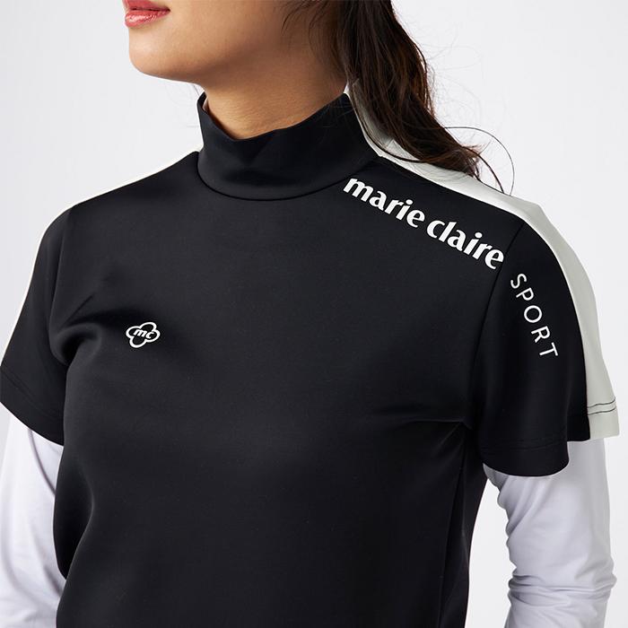 Marie Claire（マリ クレール） 爆買 ゴルフウェア モックネックシャツ