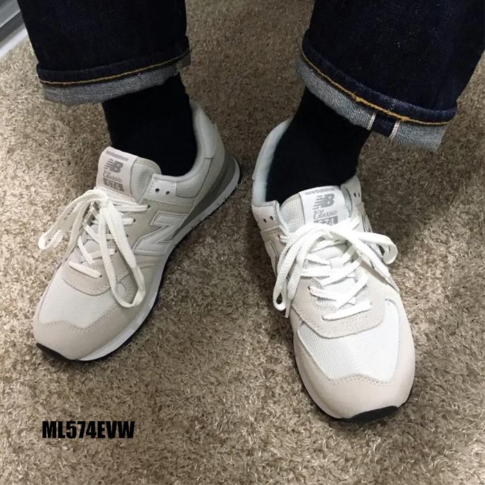 爆買 ニューバランス ML 574 スニーカー メンズ シューズ 靴 レアアイテム NEW BALANCE EVN EVW DSR DSW グレー 人気 NB 通勤 旅行 履きやすいの画像