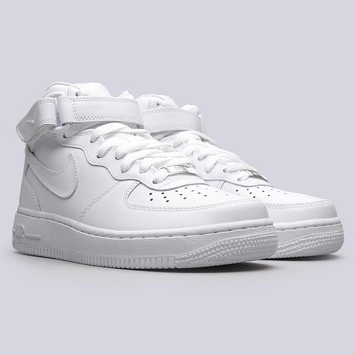 ナイキ NIKE エアフォースワン スニーカー メンズ シューズ 白 ダンス ホワイト モノトーン スポーツ 靴 AIR FORCE 1 MID '07 LE CW2289