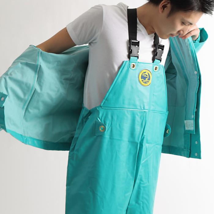 カッパ 漁師 合羽 水産 土木 胸付きズボン サロペット メンズ レディース シーバージョン Sea Version パンツ フィッシング 釣り 防災 ボランティア 作業 Suisan Sea Versio S Style 通販 Yahoo ショッピング