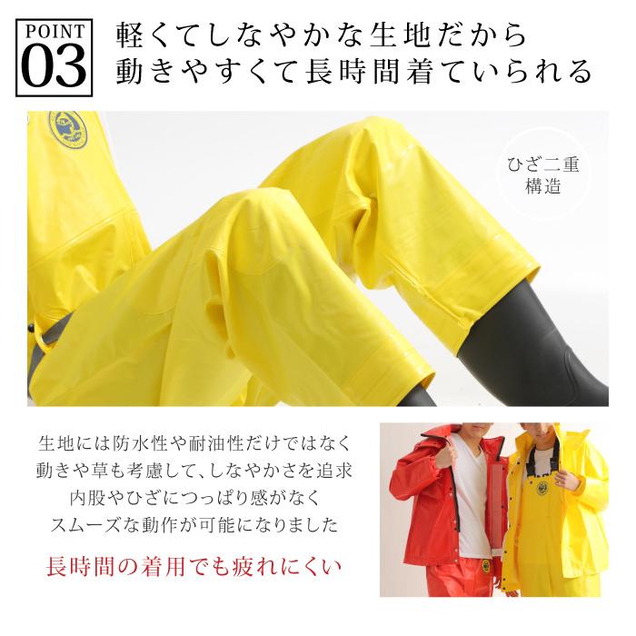 カッパ 漁師 合羽 水産 土木 胸付きズボン サロペット メンズ