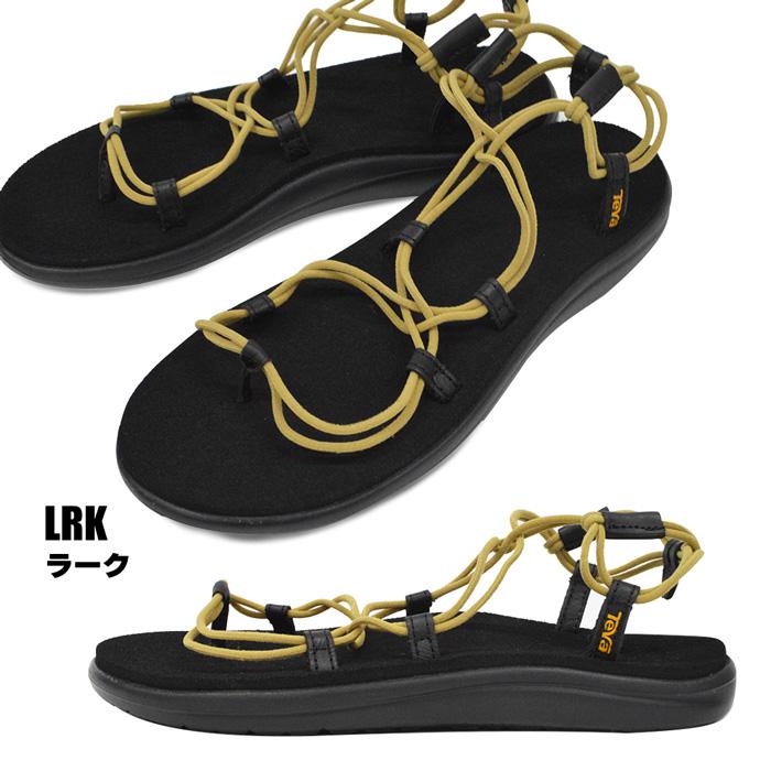 (極美品)teva スポーツサンダル Teva スポーツサンダル テバ レディース ぺたんこ スポサン 紐