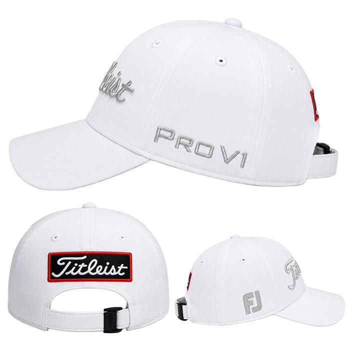 タイトリスト TITLEIST ツアーキャップ　白　ホワイト　３点セット メンズウェア