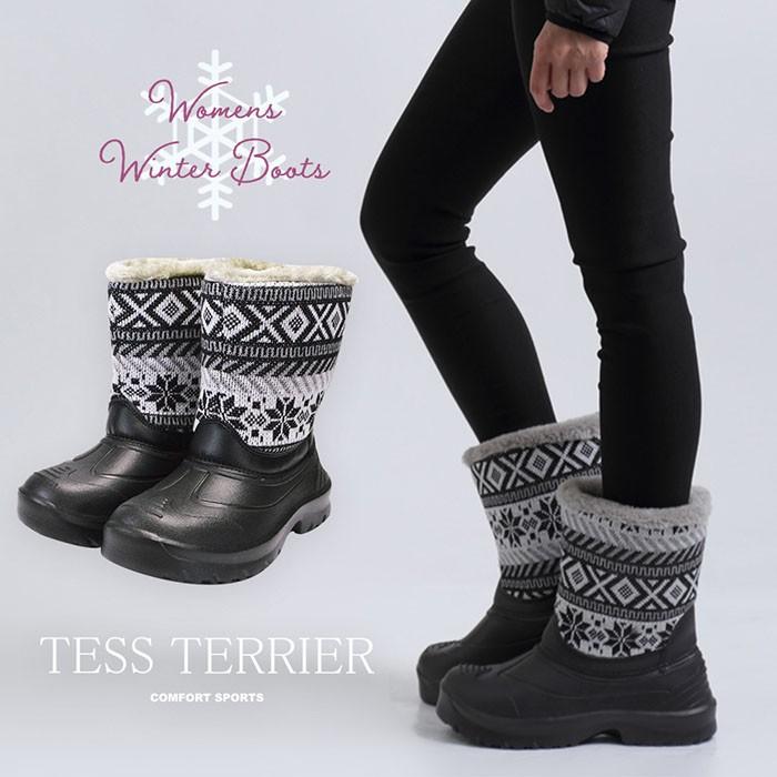 テステリア Tess Terrier 長靴 ブーツ 靴 防滑 滑りにくい もこもこ あったか 黒 カジュアル ムートンブーツ ウィメンズ レディース 婦人 女性 防寒ブーツ Ts 22l S Style 通販 Yahoo ショッピング