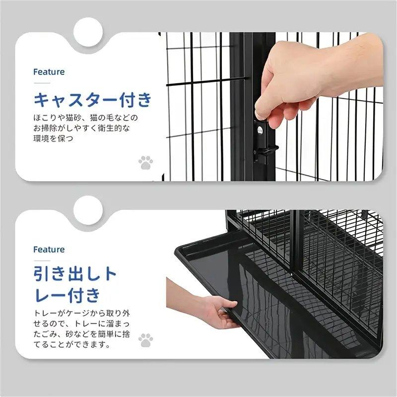 キャットケージ HDX （高さ65 x 幅60 奥行45cm : サンセイヤフー店