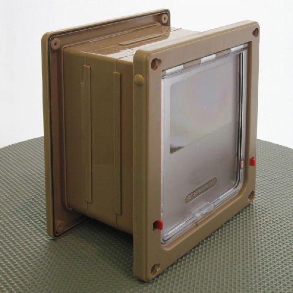 【壁厚11cm対応】　ラージキャットドア と 延長通路2個の3点セット | 