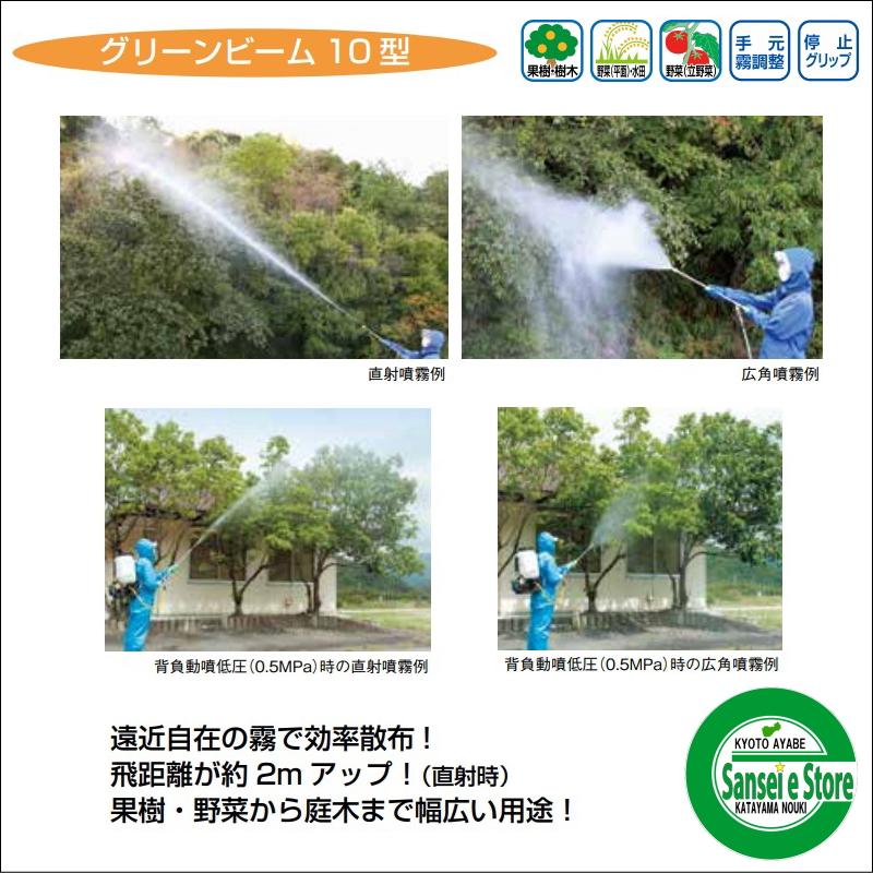 ヤマホ工業製 動力噴霧機用 グリーンビーム 10型 G1/4 : サンセイイー