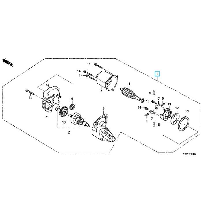 納期ご注文日より約1ヶ月 ホンダエンジン セルモーターASSY