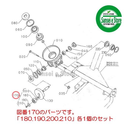 クボタ コンバイン用 部品 刈刃クランクのベアリング : サンセイ クボタ コンバイン用 部品 刈刃クランクのベアリング : サンセイ