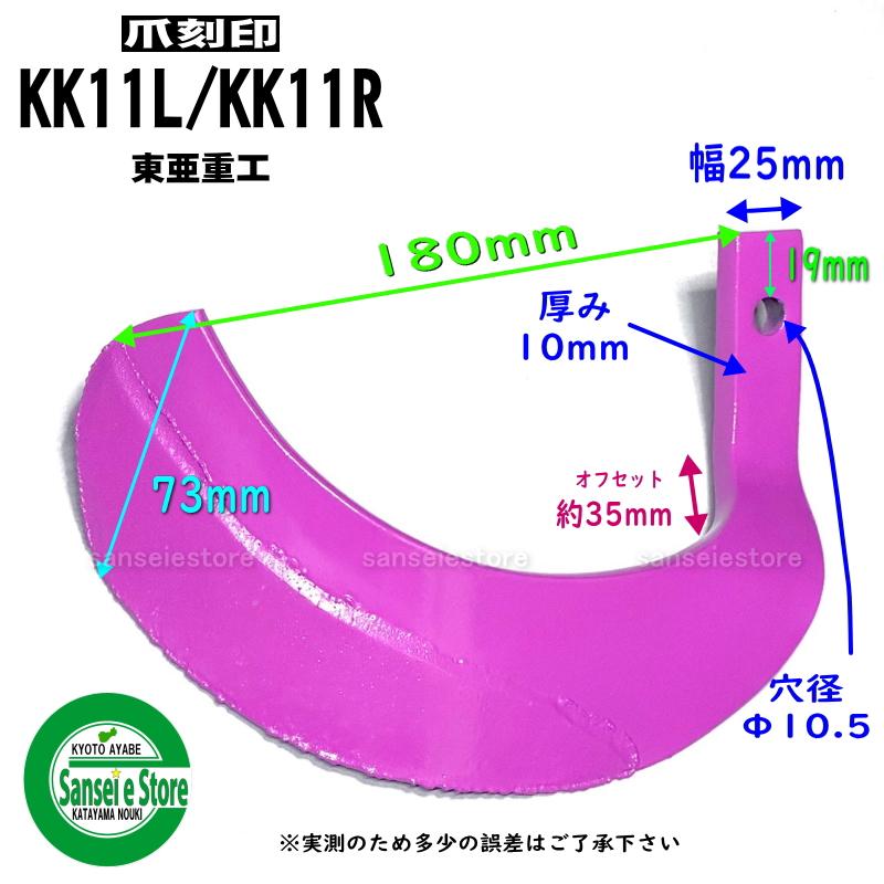 34本組 東亜重工製 三菱 トラクター用 スーパーゴールド爪セット 64-17GK ※偏心爪強力タイプ｜sanseicom｜05