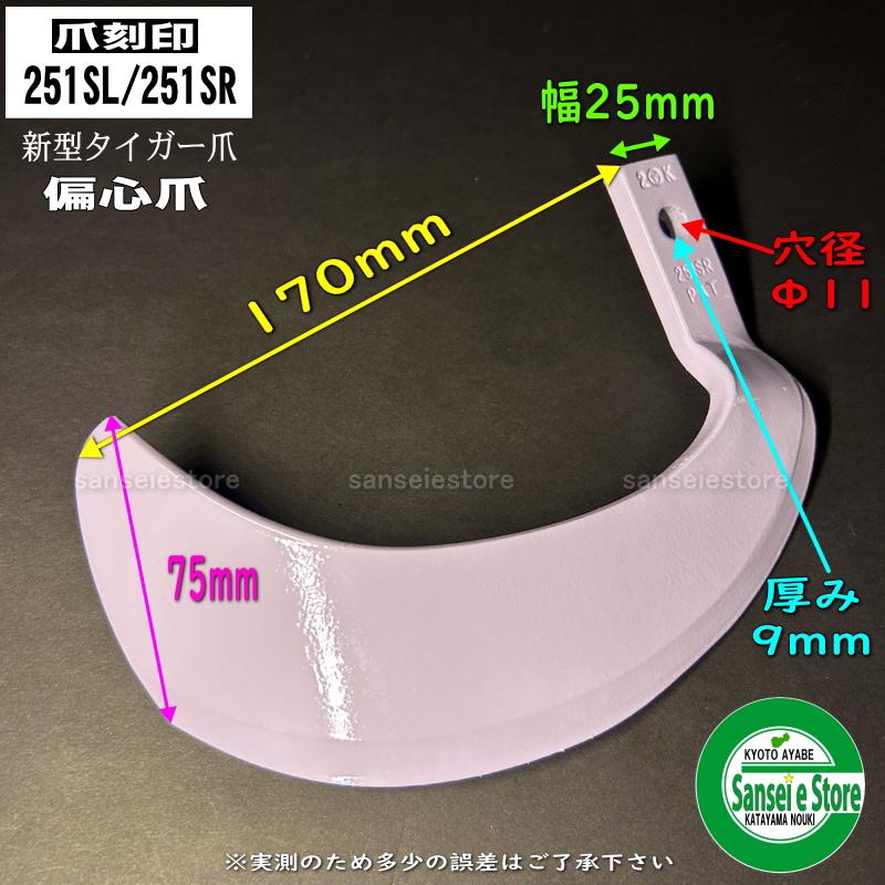 36本組 日本ブレード製 新型タイガー爪セット ヤンマートラクターエコロータリー用 耕うん爪 セット N2-92-3X｜sanseicom｜08