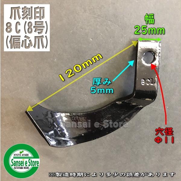 管理機爪セット　12本組 12本組 東亜重工製 イセキ 管理機 ナタ爪 セット 12-106