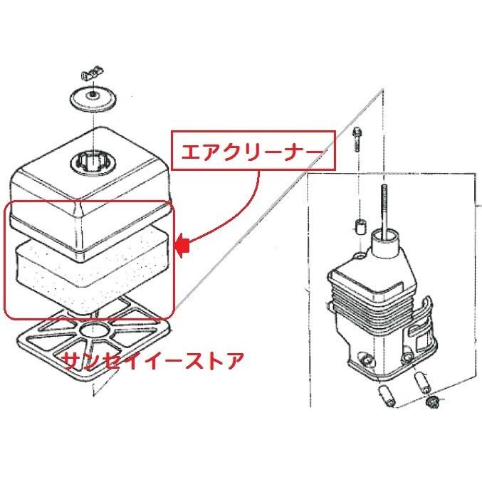 ホンダ純正部品 汎用エンジン セミドライ式 エアークリーナー