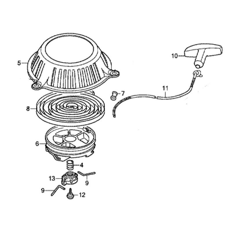 ホンダ 純正 部品 リコイル スターターASSY サラダ FF300,FFV300 ホンダ 純正 部品 リコイル スターターASSY サラダ FF300,FFV300