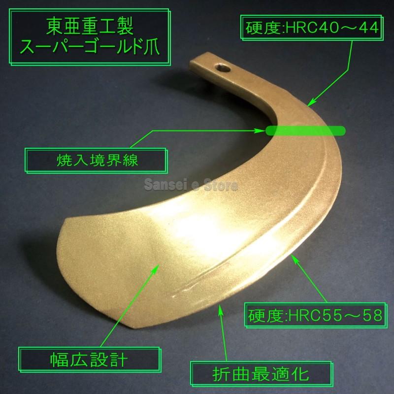 東亜重工 26本組 東亜重工製 イセキ トラクター用 スーパーゴールド爪