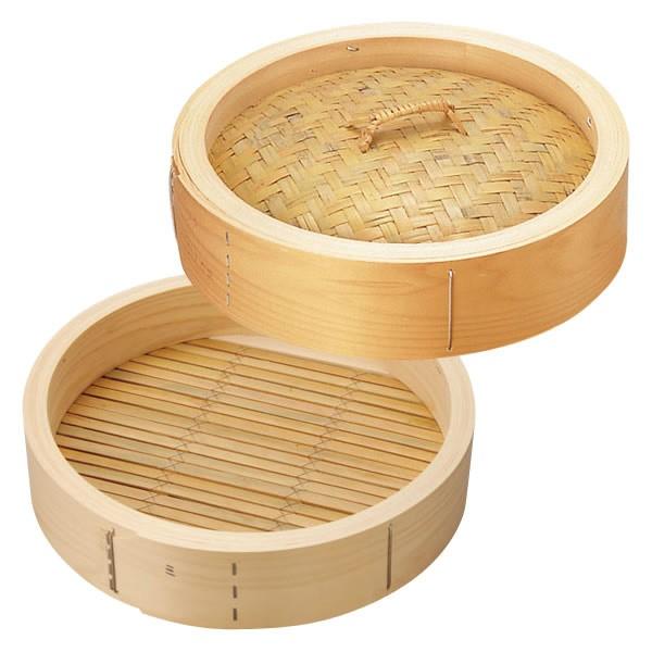 【代引不可】中華セイロ 48cm桧中華セイロ／檜蒸籠  身のみ 0485700 内径442*高さ88(mm)の画像