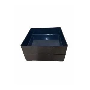 10セット 重箱 一段 6.5寸彩重1段 （外寸19.6cm角 高さ6.5cm）新溜