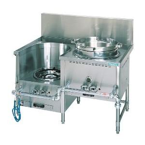 【受注生産品・送料無料・代引不可】タニコー中華レンジ　TGCR-A12LU-U　中華レンジ2口(スープ・麺)　W1200*D750*H750(mm)