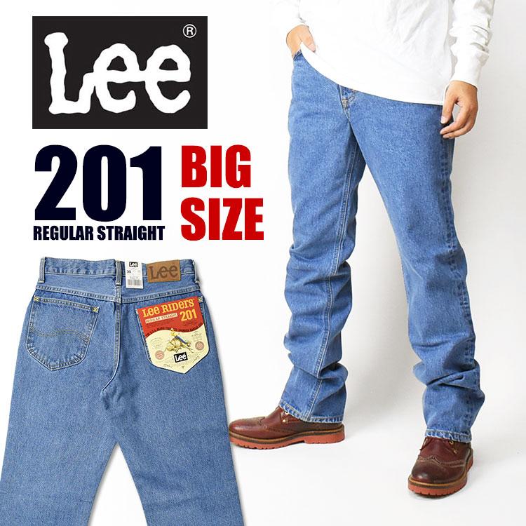 Lee Riders ストレートデニム ウエスト34 Lee リー 大きいサイズ 201 レギュラーストレート ストーン
