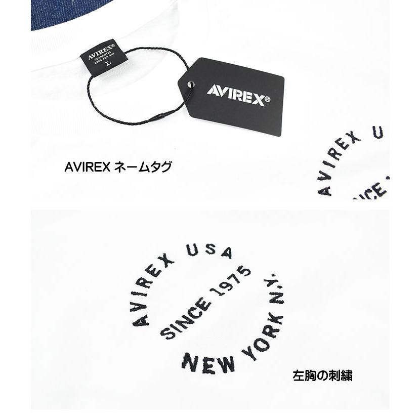 AVIREX アビレックス ヴァーシティー ロゴ Tシャツ 2.0 VARSITY LOGO T-SHIRT 2.0 半袖 ミリタリーTシャツ バーシティー メンズ 6123346 783-5934012