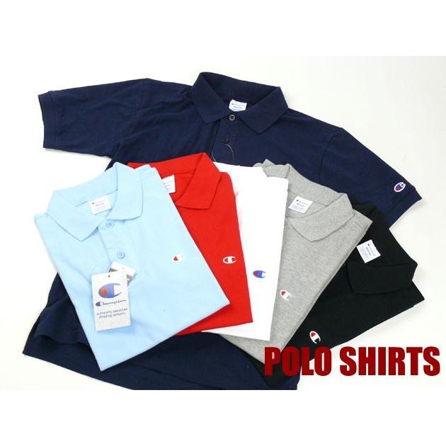 Champion（チャンピオン） メンズ ポロシャツ ワンポイント 半袖
