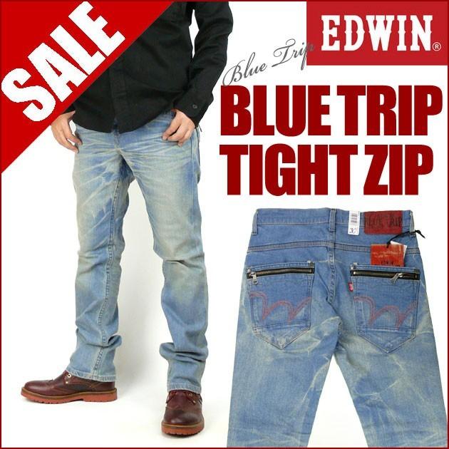 50%OFFセール EDWIN エドウィン BLUE TRIP タイトジップ タイトストレート EB0006 送料無料 mp-ts｜sanshin