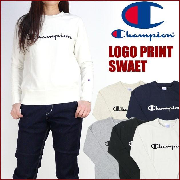Champion チャンピオン レディース スウェット ロゴプリント スウェット トレーナー Cw K015 Cw J018 Jeans Sanshin 通販 Yahoo ショッピング