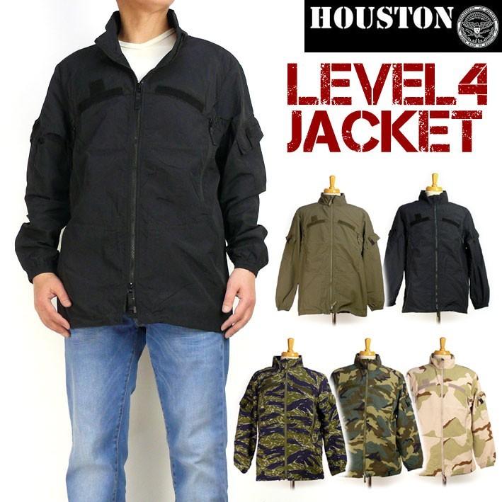 HOUSTON ヒューストン メンズ ミリタリージャケット LEVEL4 JACKET ナイロン ウインドブレーカー 春物 送料無料