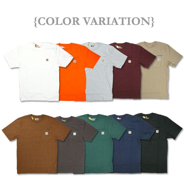 CARHARTT カーハート ポケットTシャツ メンズ K87 WORKWEAR POCKET T 無地 半袖Tシャツ USAモデル｜sanshin｜12