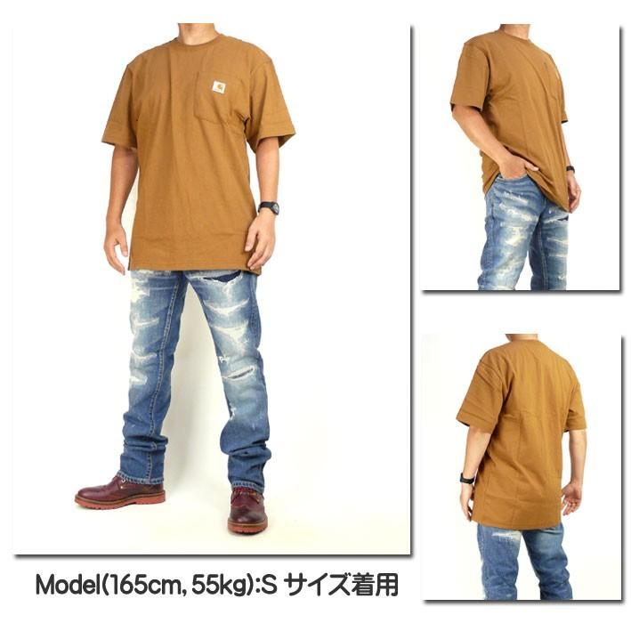 CARHARTT カーハート ポケットTシャツ メンズ K87 WORKWEAR POCKET T 無地 半袖Tシャツ USAモデル｜sanshin｜13