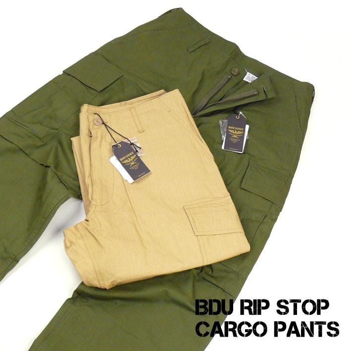 HOUSTON ヒューストン 1883 米軍 BDU リップストップ カーゴパンツ【R】｜メンズファッション ミリタリー BDUパンツ コットンパンツ ワークパンツ カジュアルパンツ HOUSTON（ヒューストン） BDU リップストップ カーゴパンツ ミリタリー
