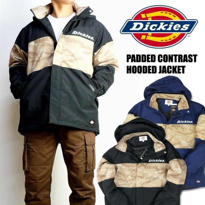 Dickies ディッキーズ Contrast Hooded Jacket カモフラージュ切替え 中綿ジャケット メンズ アウター Dk0066 セール Dk0066 Jeans Sanshin 通販 Yahoo ショッピング