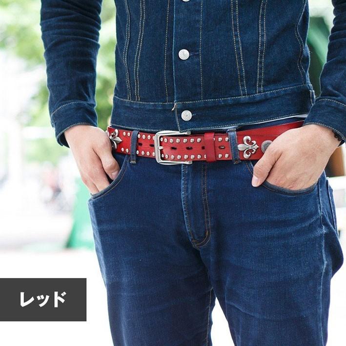 KC,s DEEP ZONE ディープ ゾーン レザー スタッズベルト オイル KC,s DEEP ZONE ディープ ゾーン レザー スタッズベルト オイル