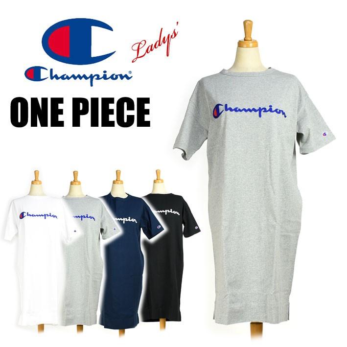 セール Champion チャンピオン レディース ロゴ刺繍 ワンピース 半袖 ロングtシャツ Cw P308 0619 Cw P308 Jeans Sanshin 通販 Yahoo ショッピング
