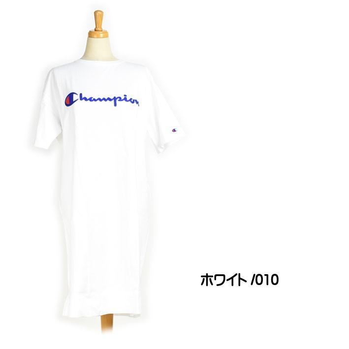 セール品 セール Champion チャンピオン レディース ロゴ刺繍 ワンピース 半袖 ロングtシャツ Cw P308 珍しい Conetica Com Mx