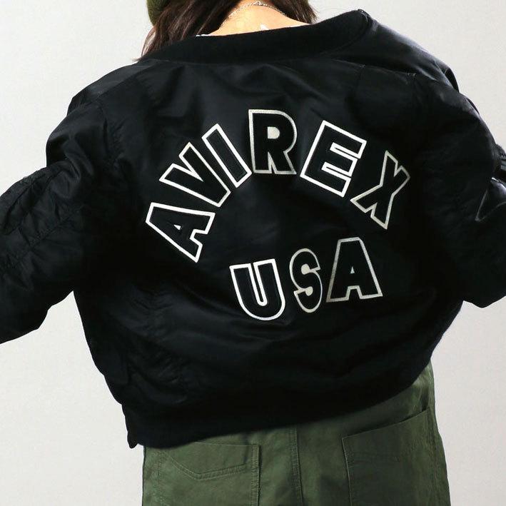 AVIREX アビレックス レディース MA-1 LOGO MA1 ロゴ MIL-J AVIREX アビレックス レディース MA-1 LOGO MA1 ロゴ MIL-J