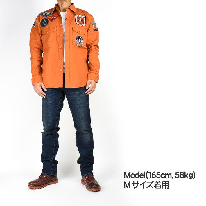 【激レア】アヴィレックス　ミリタリーシャツ　60th トップガン　ワッペン　L AVIREX アビレックス トップガン ミリタリーシャツ TOP GUN
