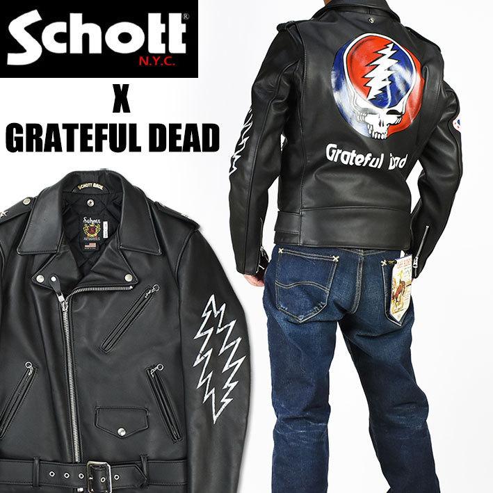 Schott N.Y.C x GRATEFUL DEAD ショット グレイトフルデッド Schott N.Y.C x GRATEFUL DEAD ショット グレイトフルデッド