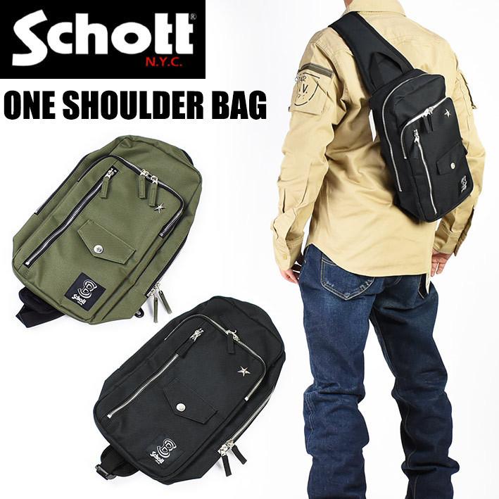 Schott ショット ONE SHOULDER BAG ONE STAR ワンショルダーバッグ ワンスター 3119051 7821976013｜sanshin