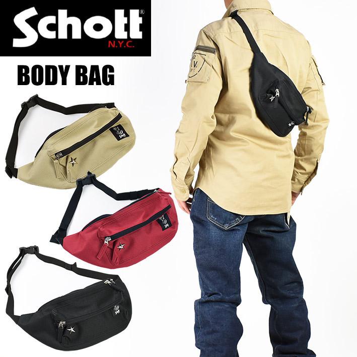 Schott ショット BODY BAG ONE STAR ボディバッグ ワンスター 3119052 7821976014｜sanshin