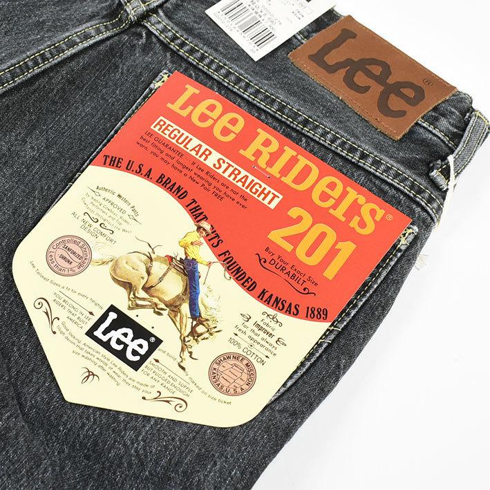 Lee リー 201 レギュラーストレート ブラックユーズド RIDERS AMERICAN 