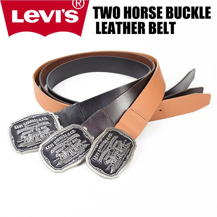 Levi's LEVI'S リーバイス ツーホース バックル レザーベルト Levi's LEVI'S リーバイス ツーホース バックル レザーベルト